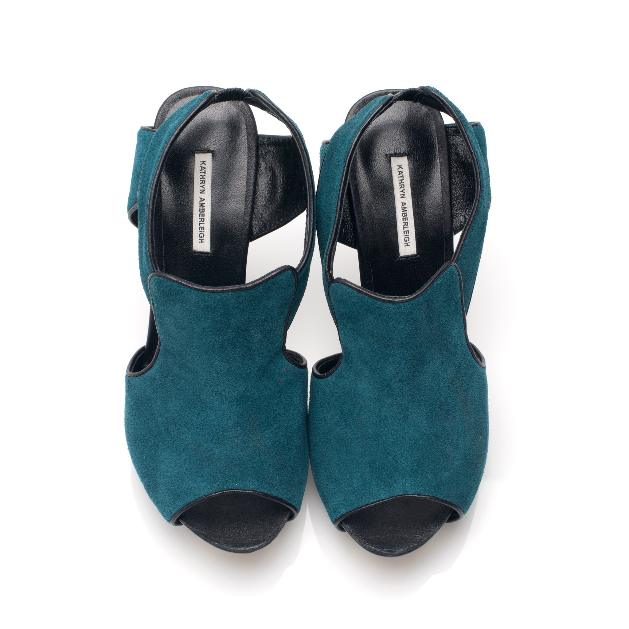 3113 suede slingbacks; blue