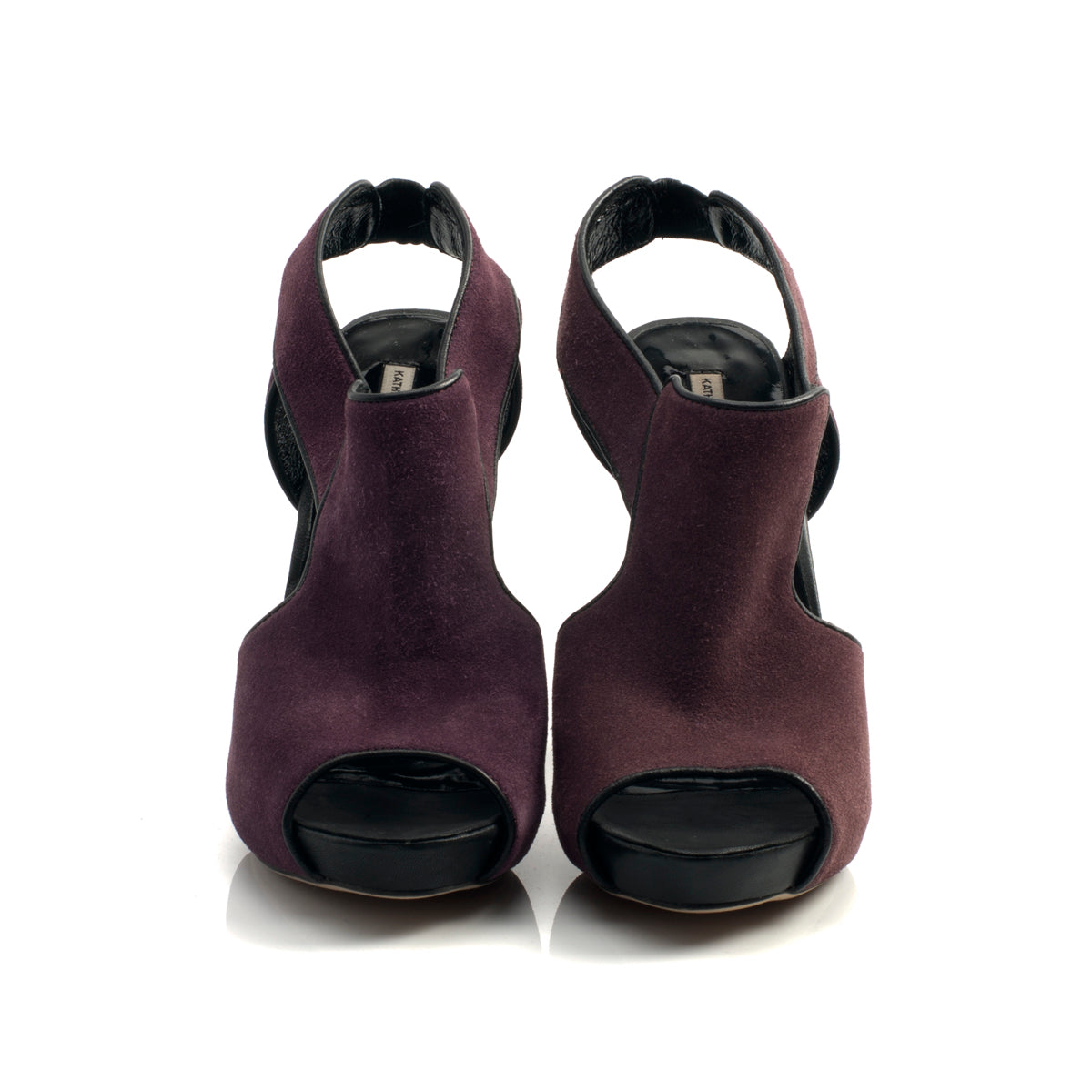 3113 suede slingbacks; chestnut