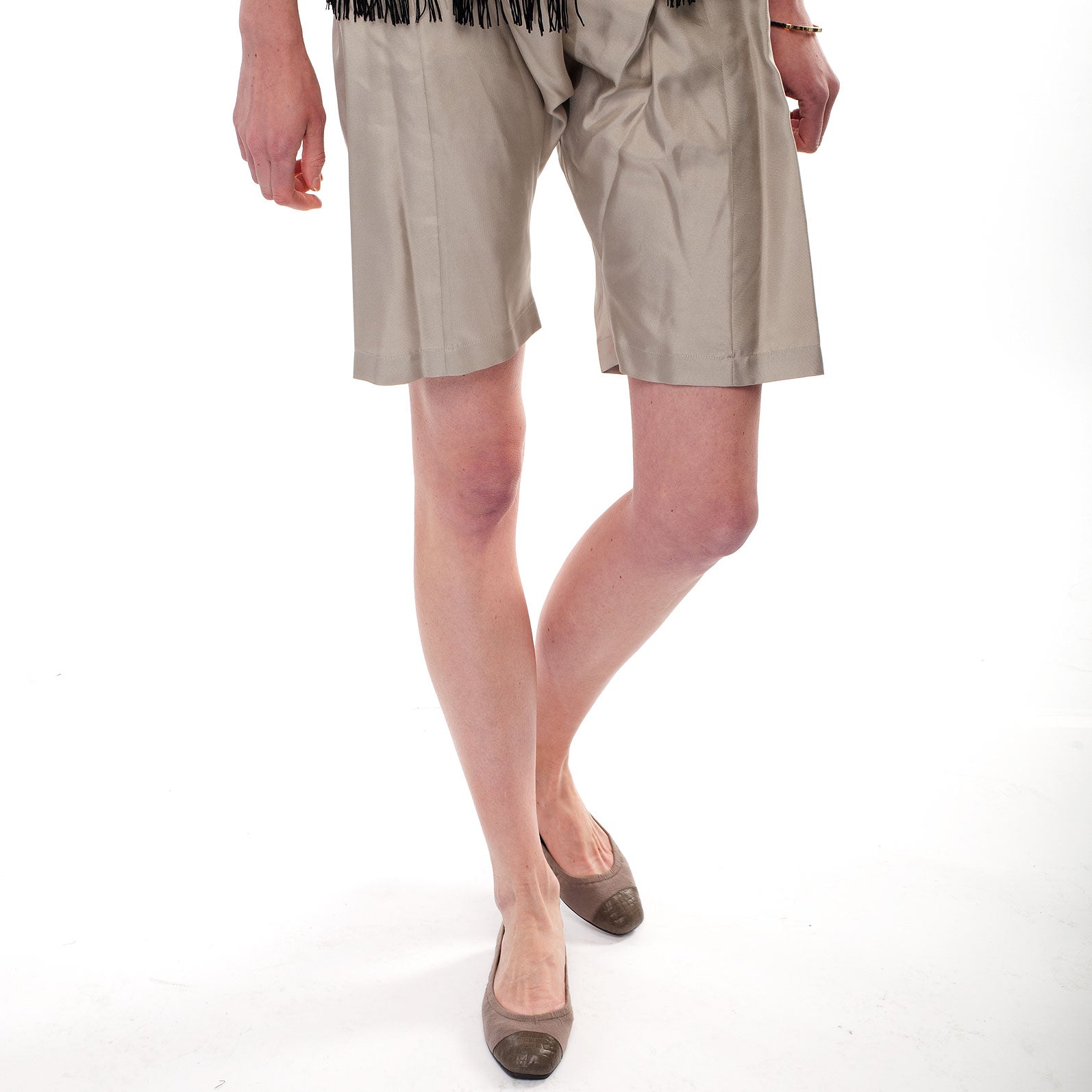 9002 cotton and leather loafers; mocha