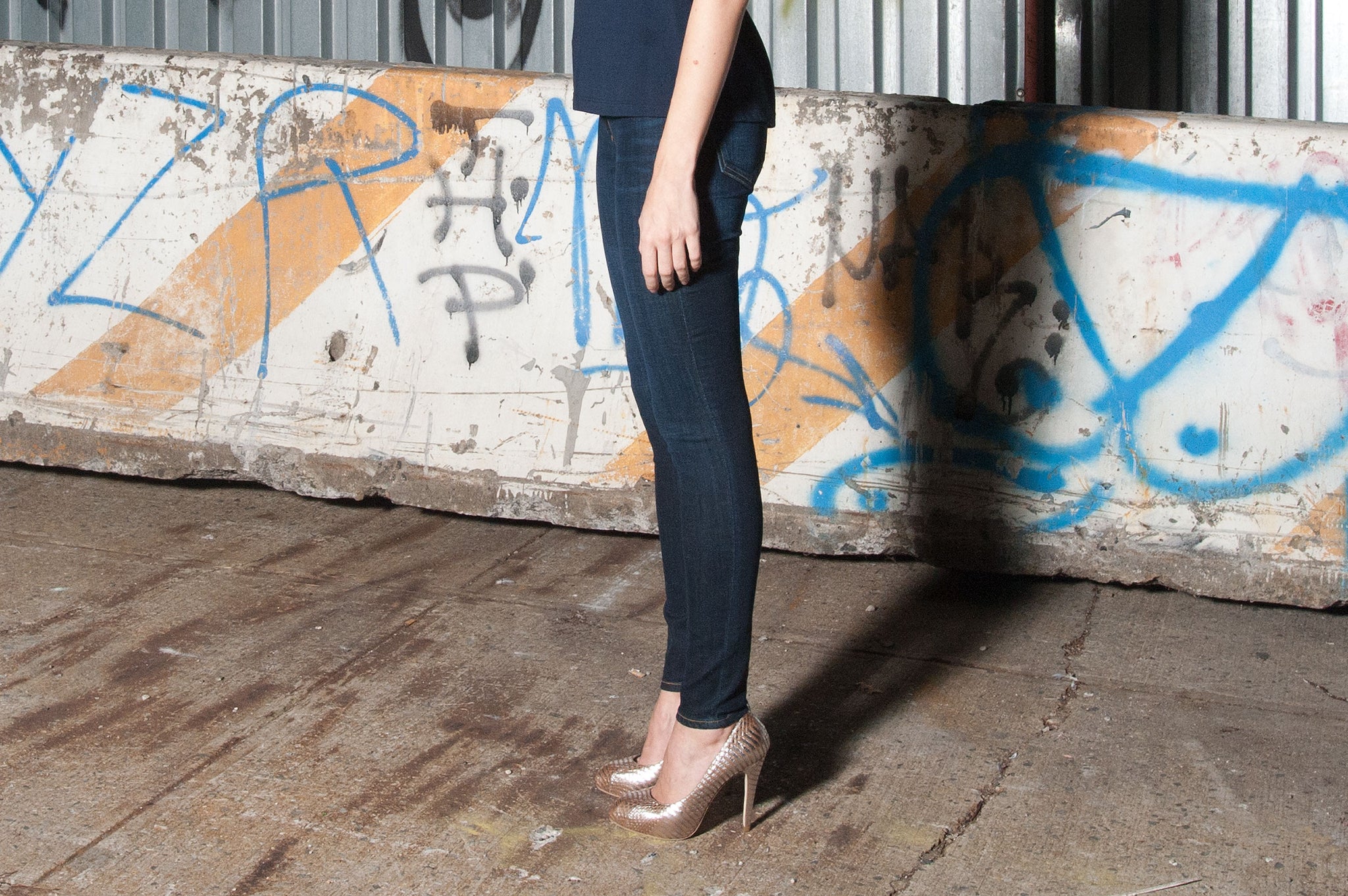 JOIE : DENIM PANTS, NAVY BLUE