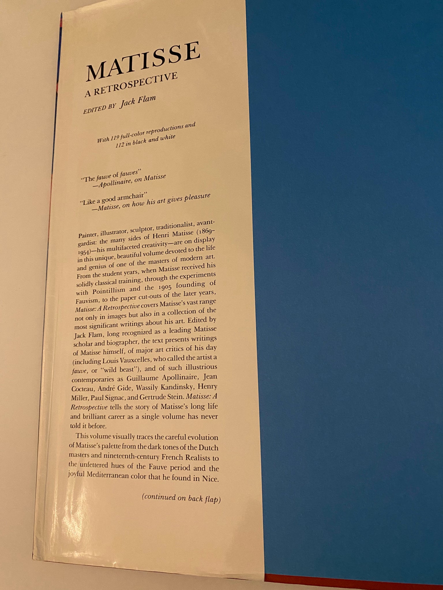 JACK D. FLAM : MATISSE - A RETROSPECTIVE