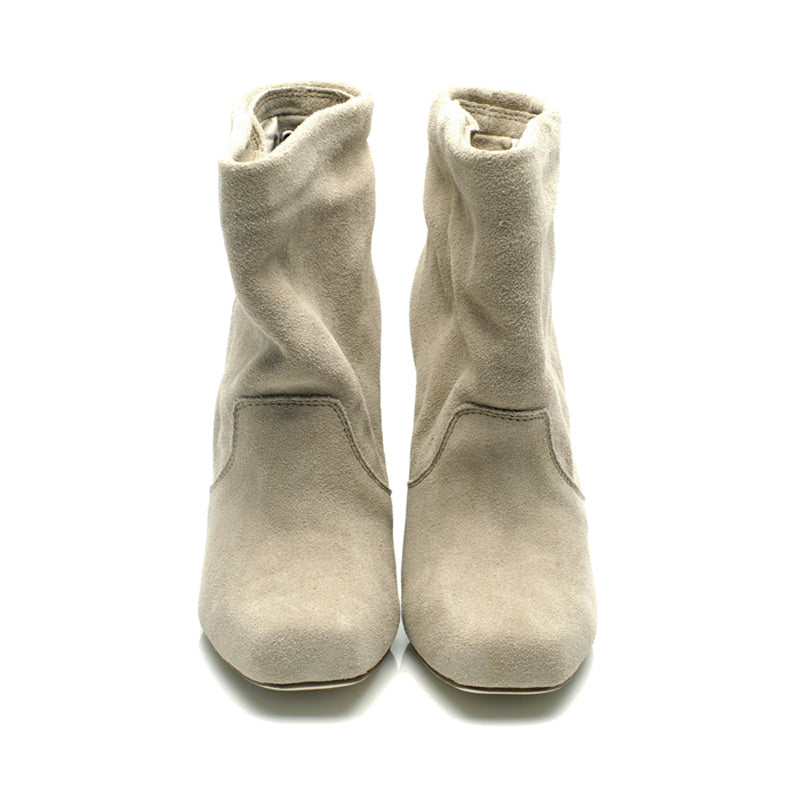 5216 suede boots; almond