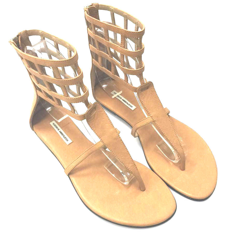 7933 leather sandals; tan