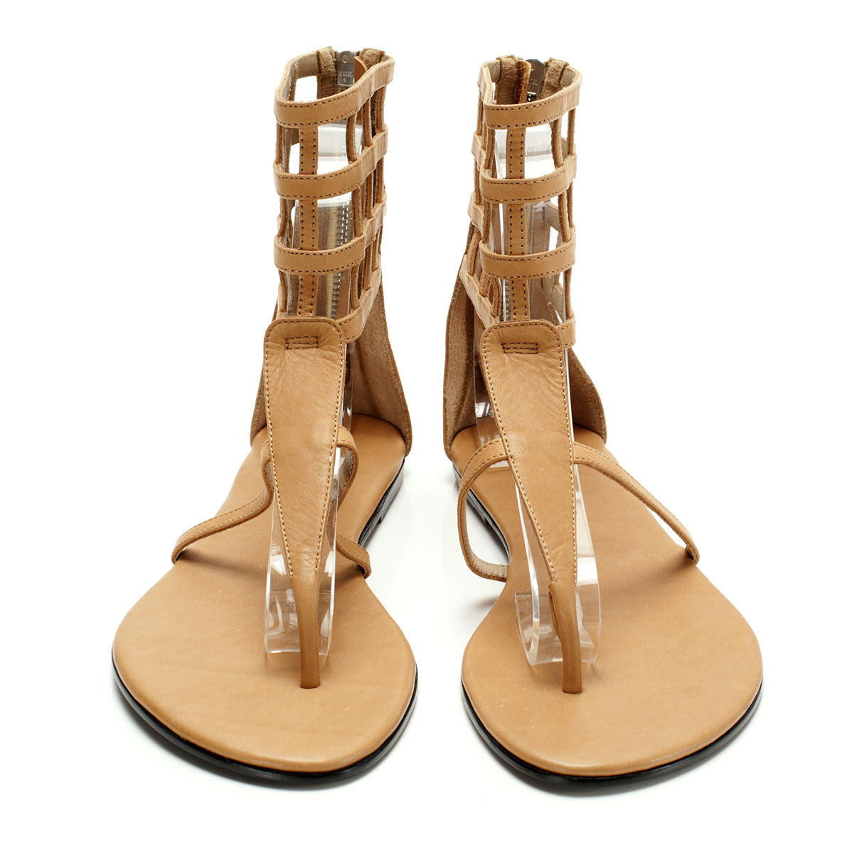 7933 leather sandals; tan