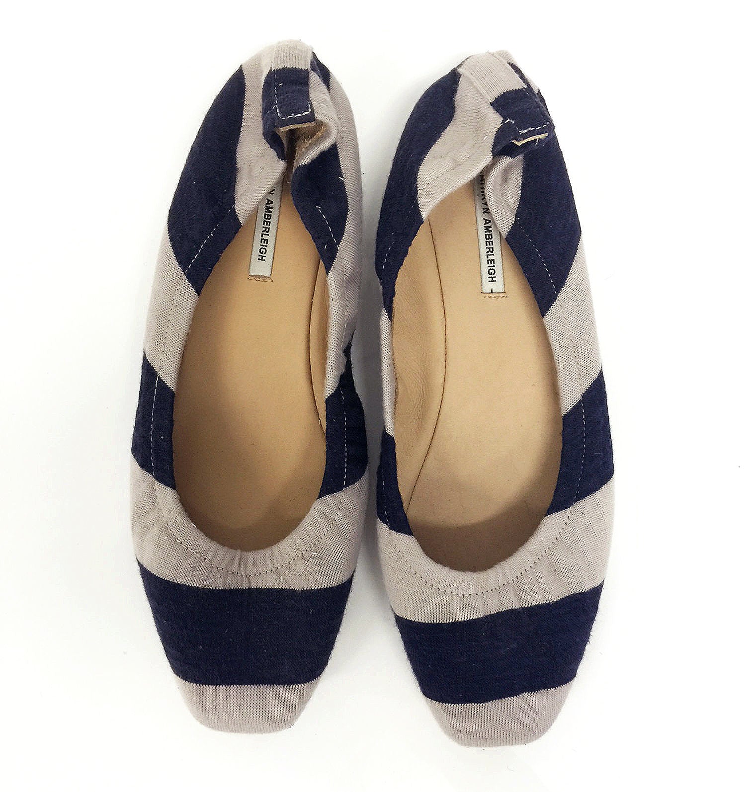 9000 fabric loafers; navy stripe