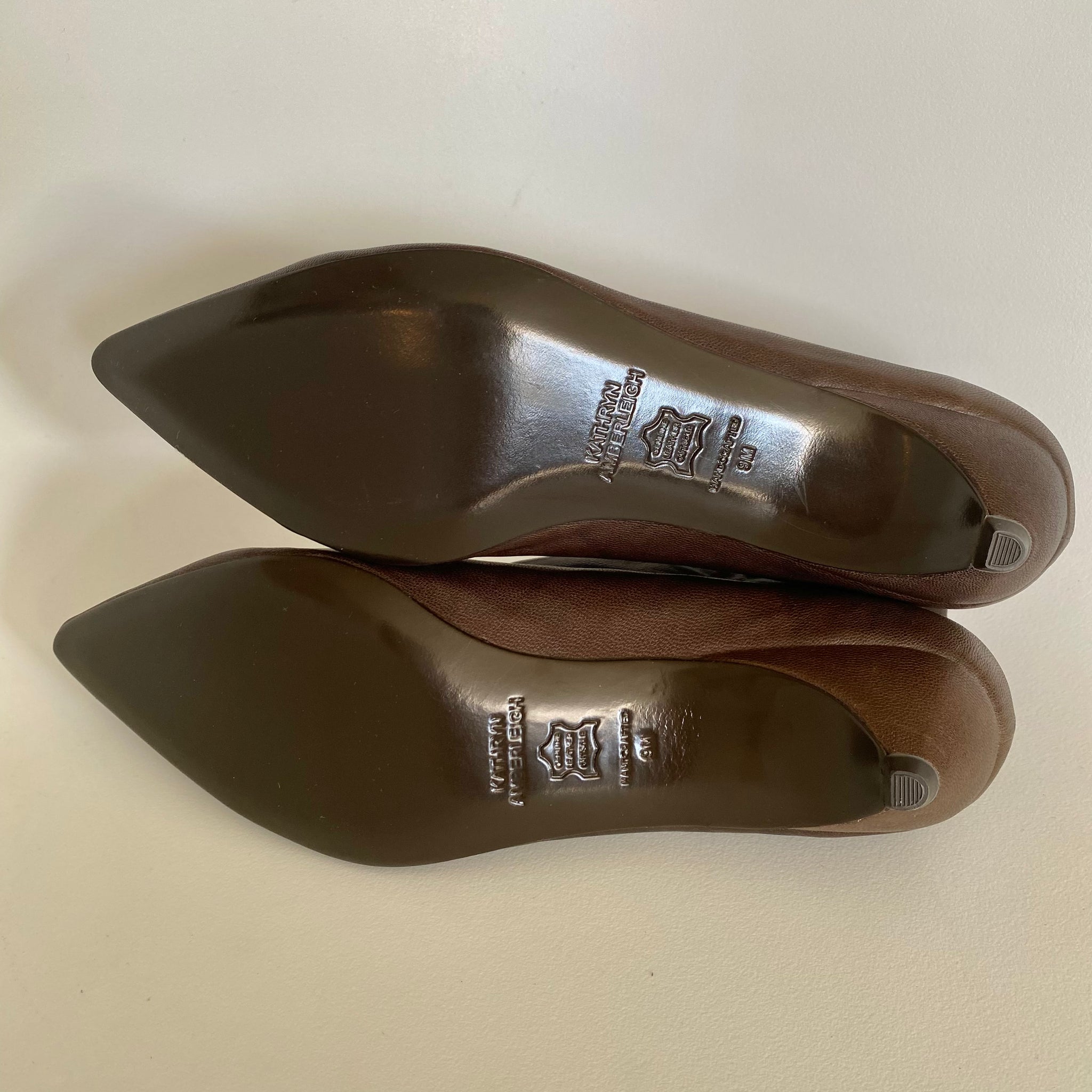 3155 leather booties ; coffee