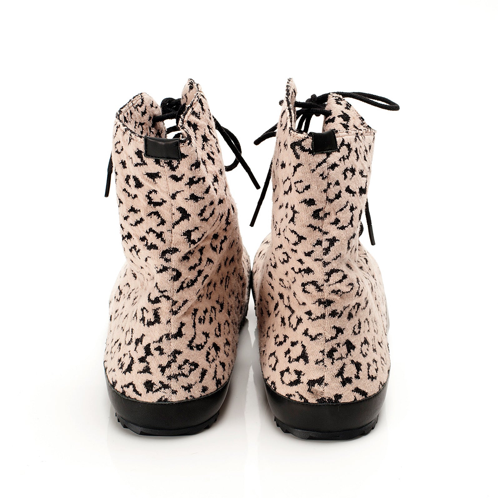 J537 cotton boots; pink leo
