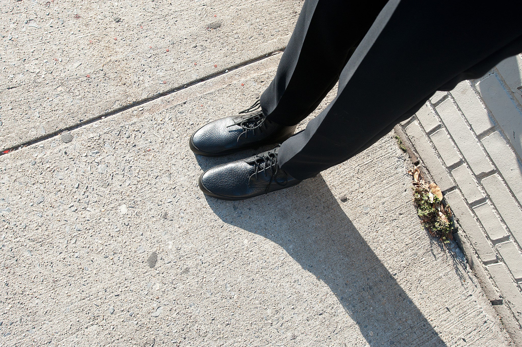 J537 leather boots; black