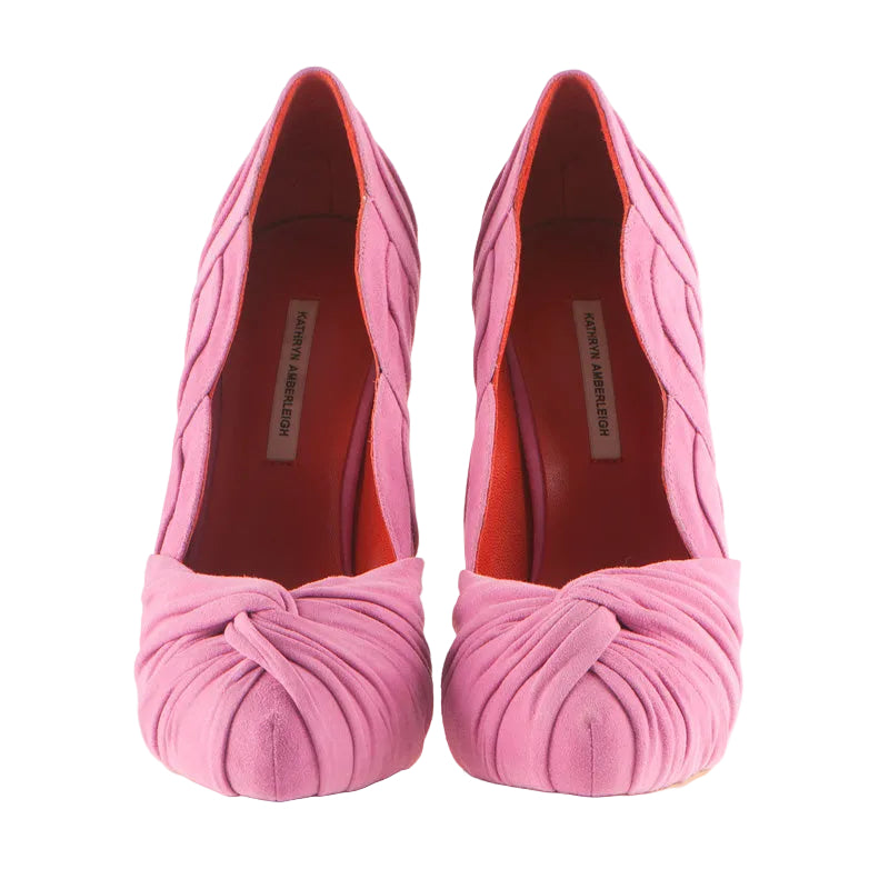 K330 suede heels; pink