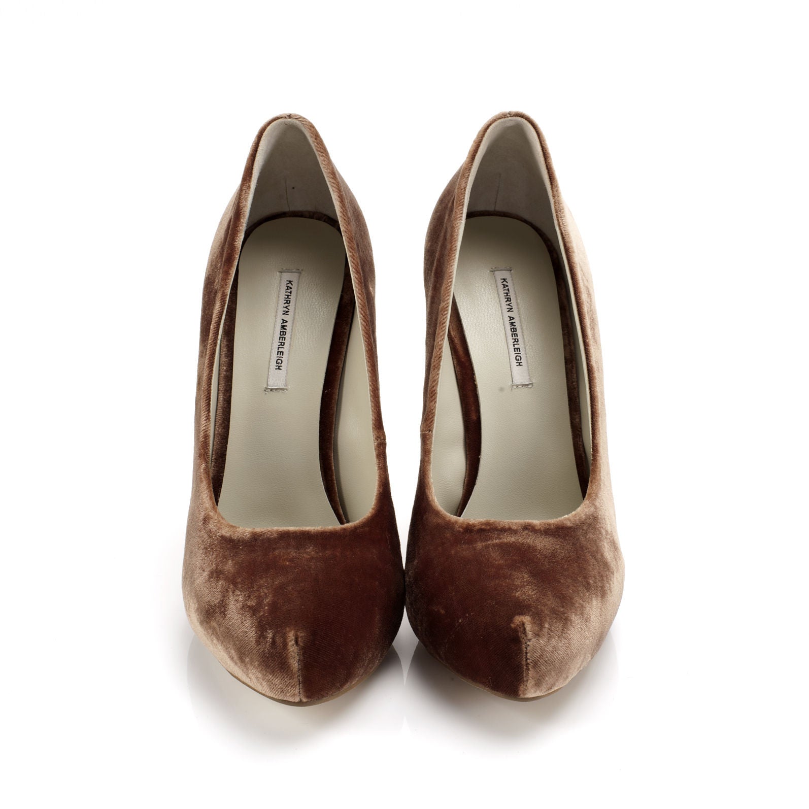 K400 silk velvet heels; cigar
