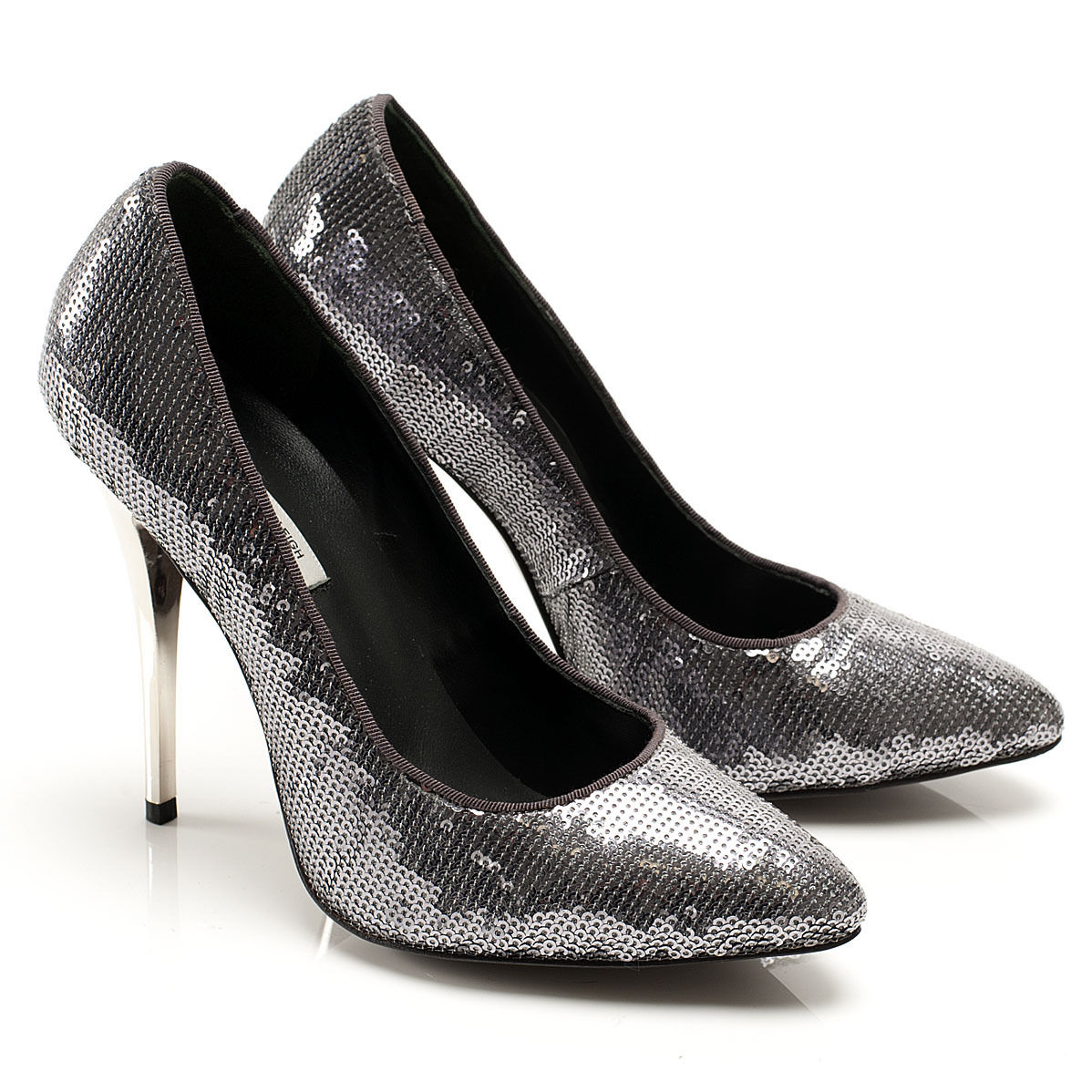 K405 sequin heels; violet