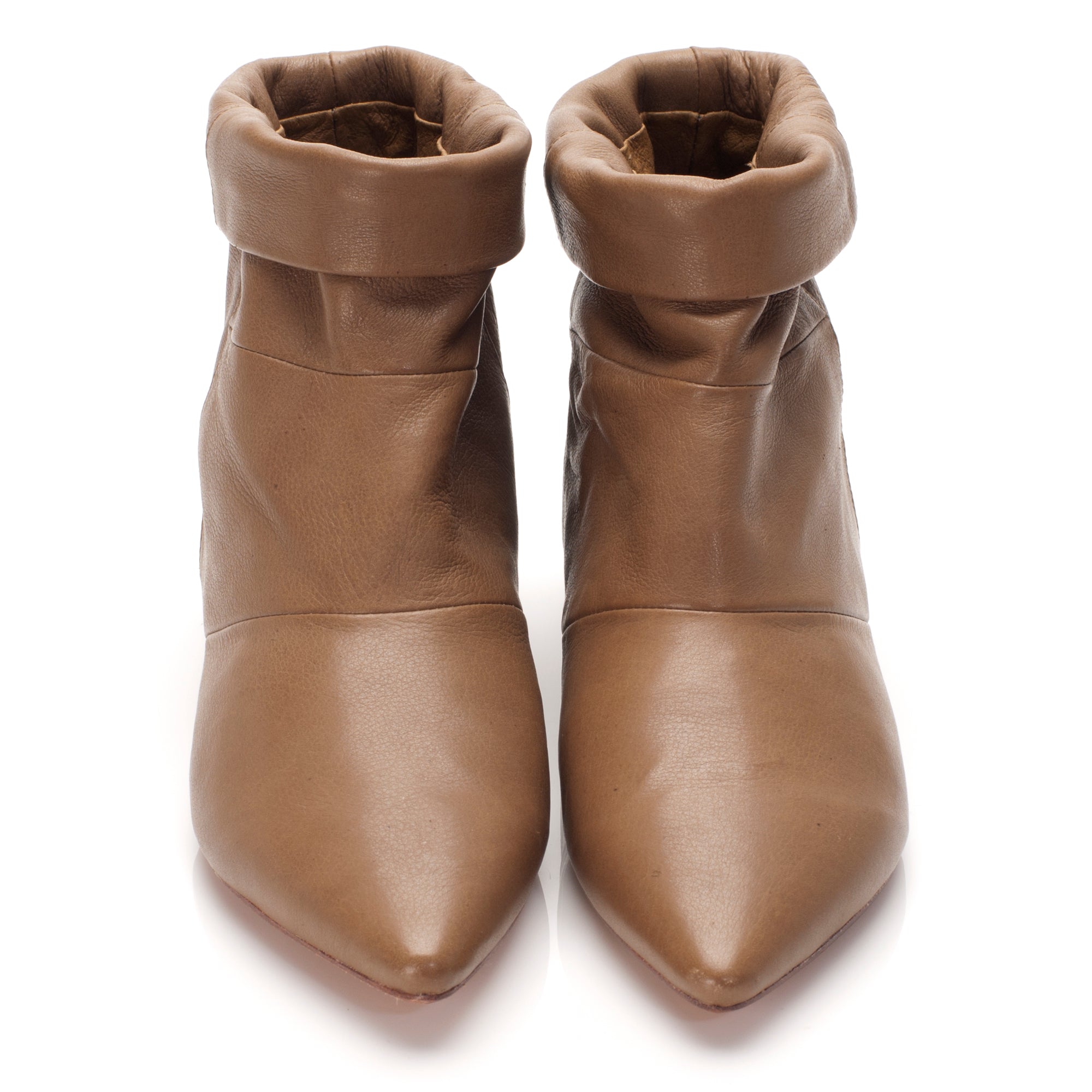5036 leather boots; khaki