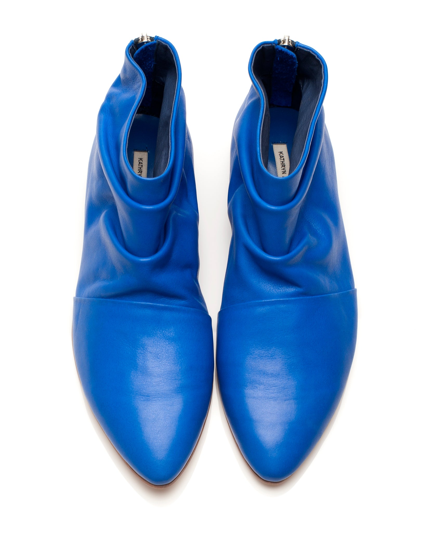 K441 leather boots; blue