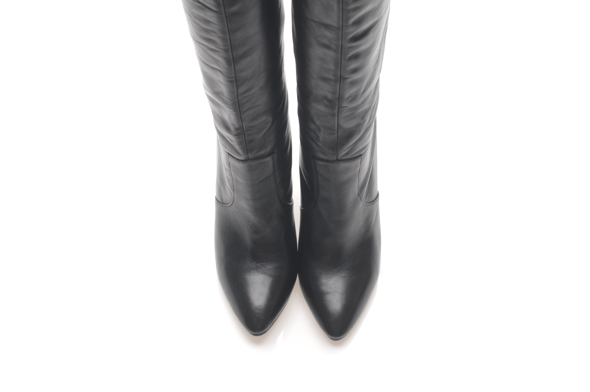 1200 leather boots; black