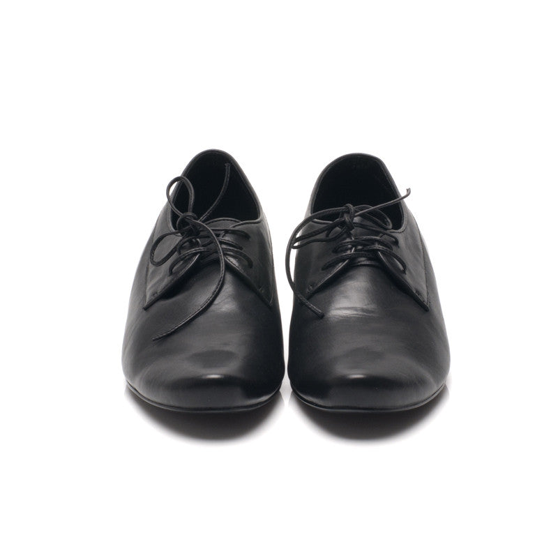 J545 leather loafers; black