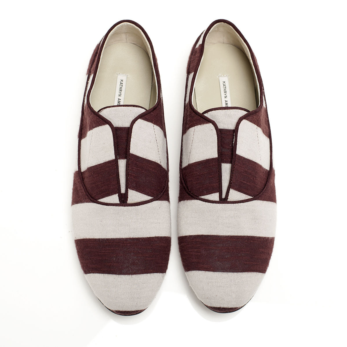 K436 cotton sneakers; plum and grey