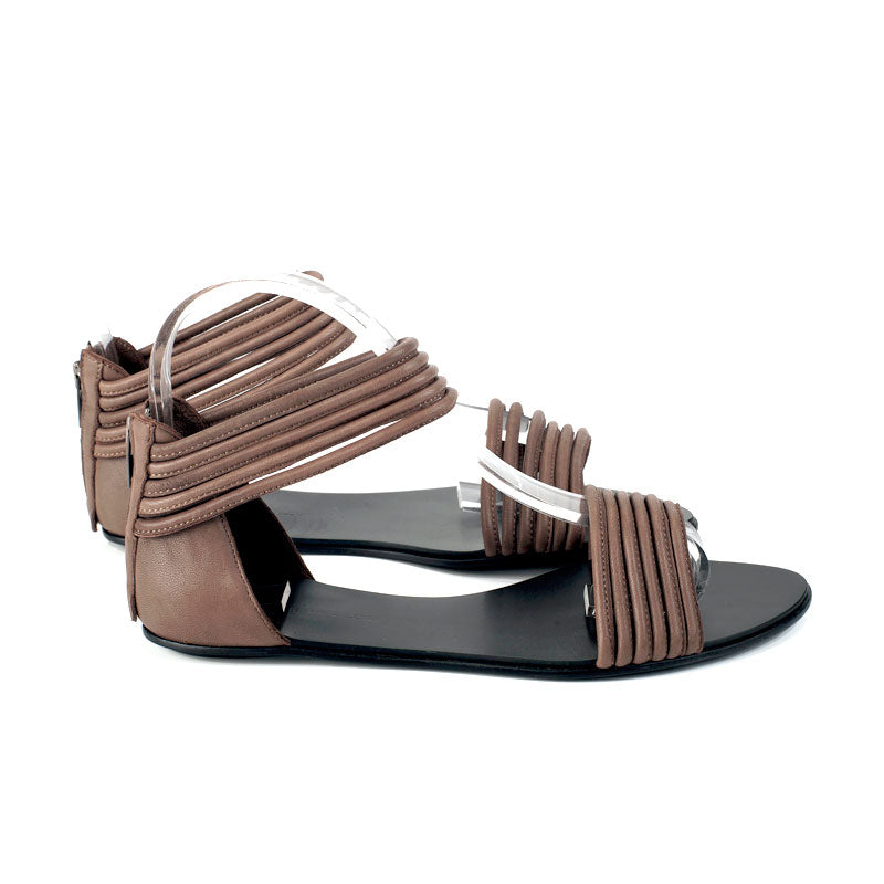 7500 leather sandals; mocha