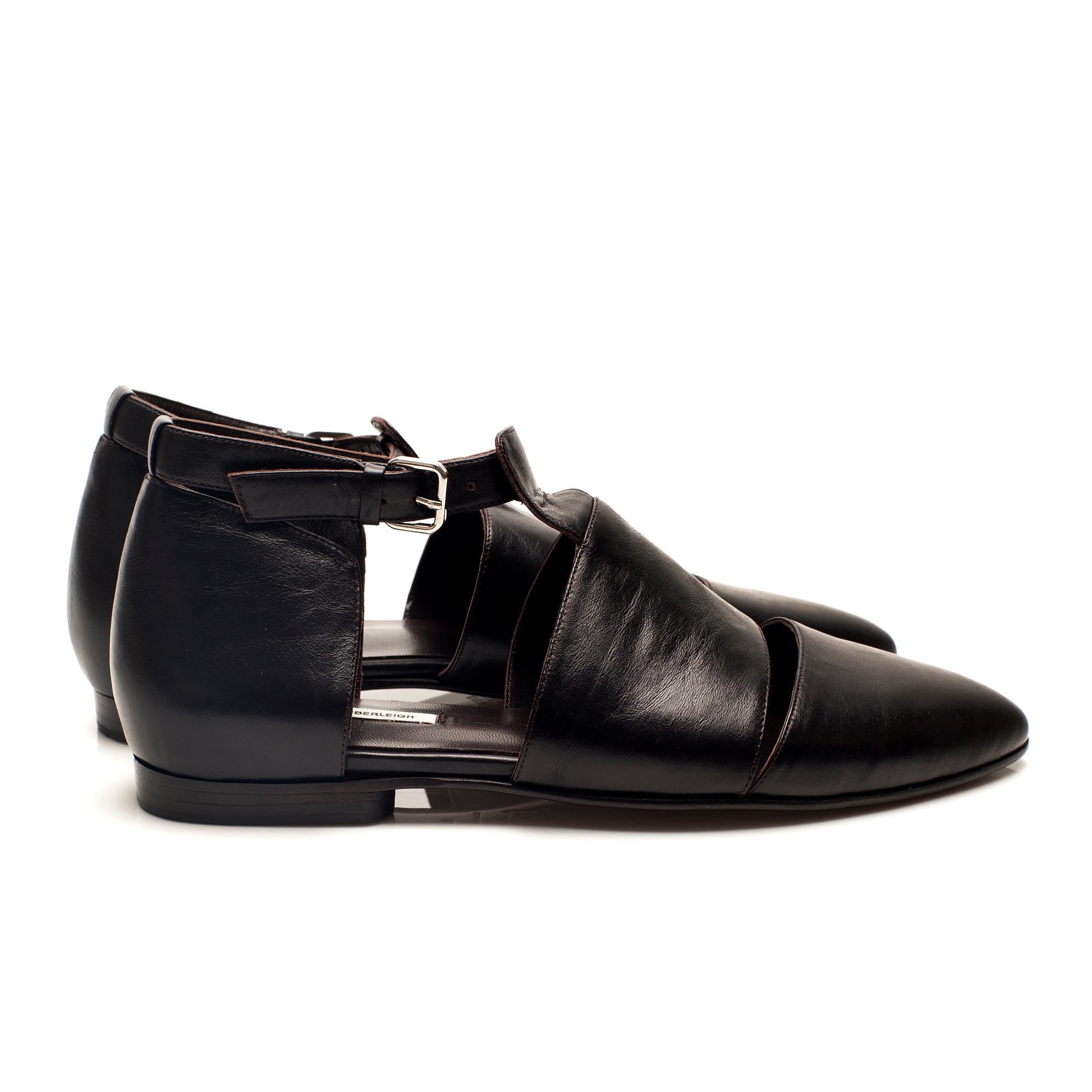 K740 leather loafers; dark chocolate