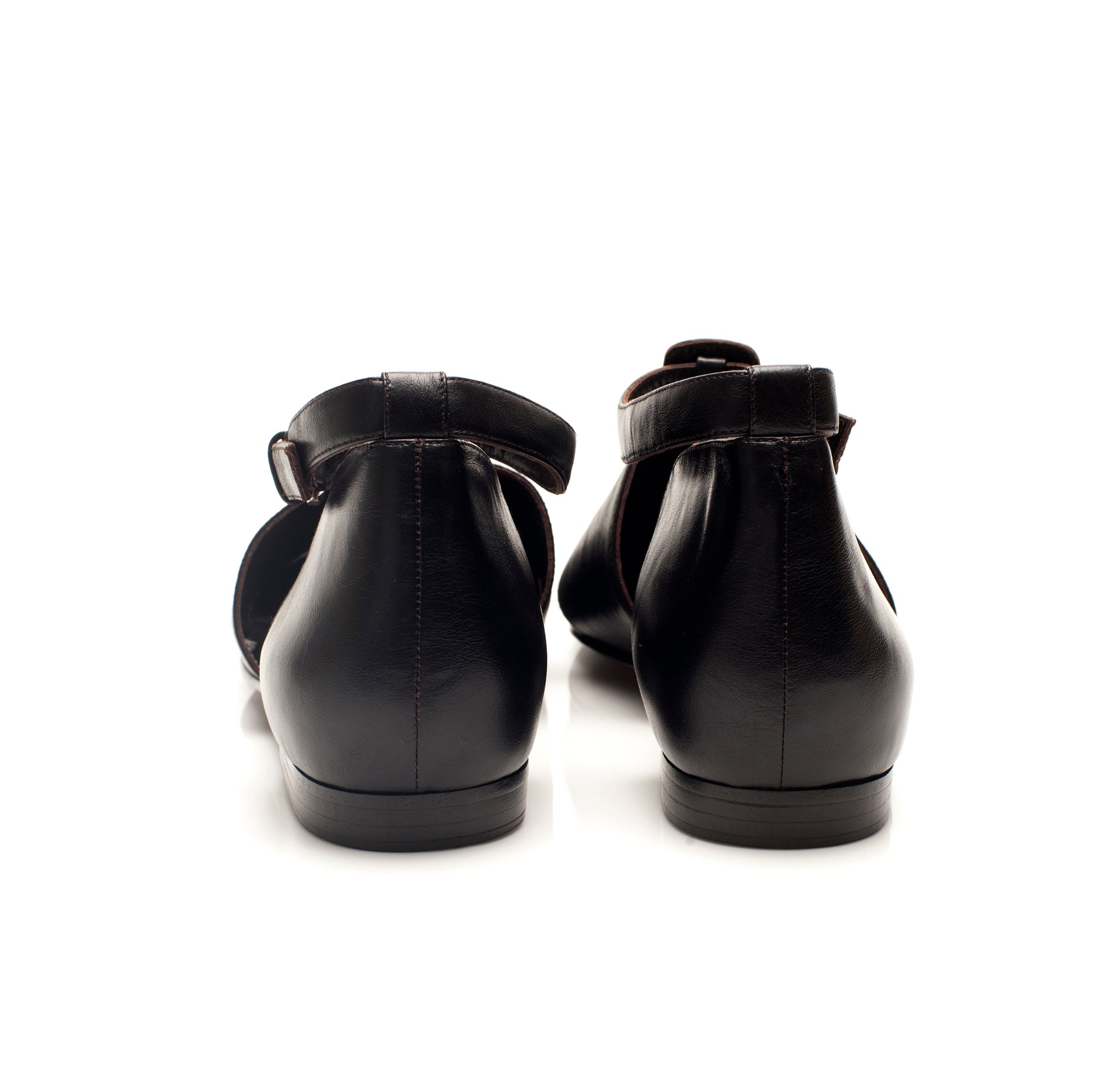 K740 leather loafers; dark chocolate