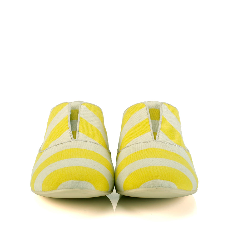K436 cotton sneakers; lemon and oat