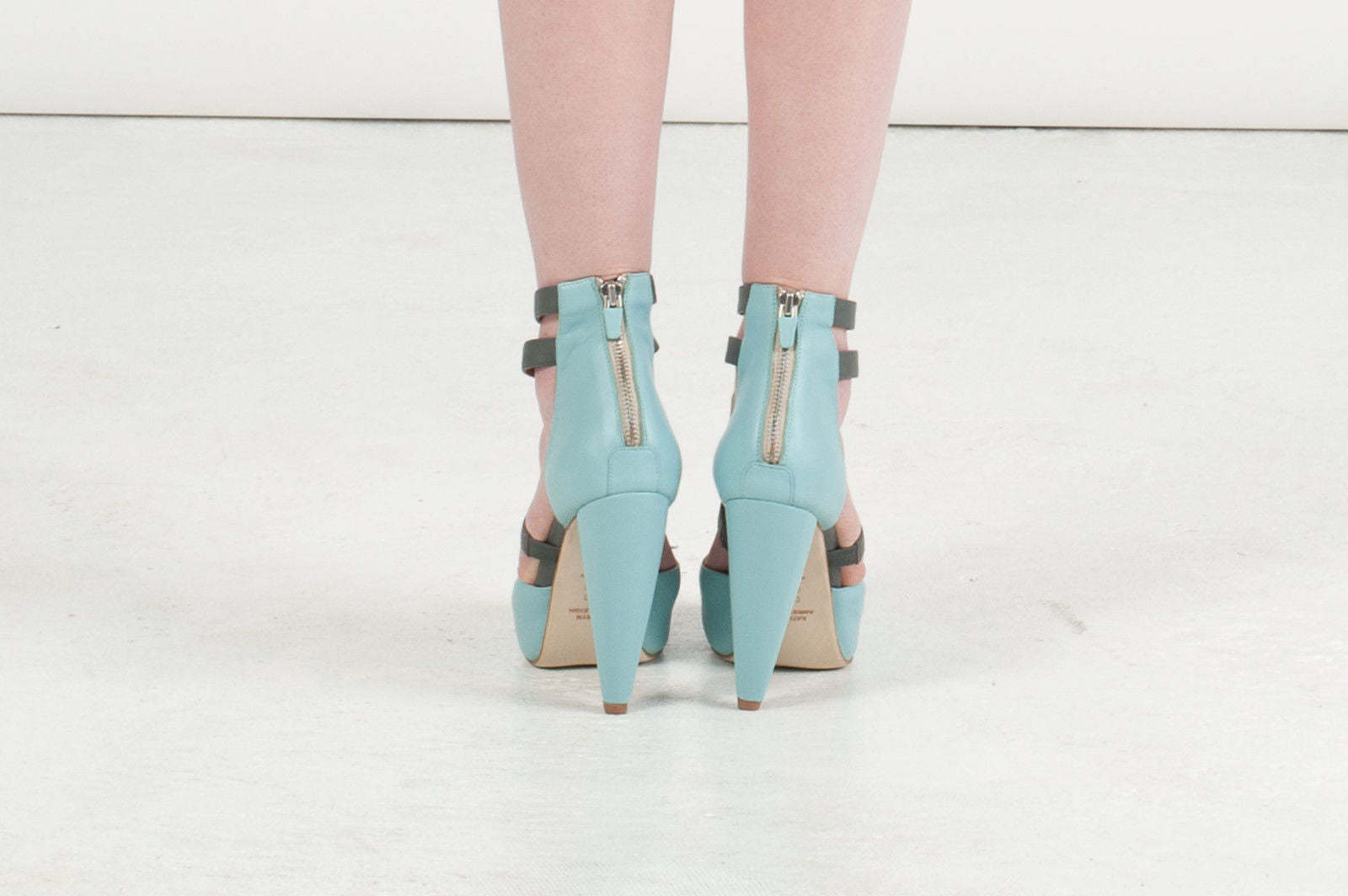 7321 leather heels; sky