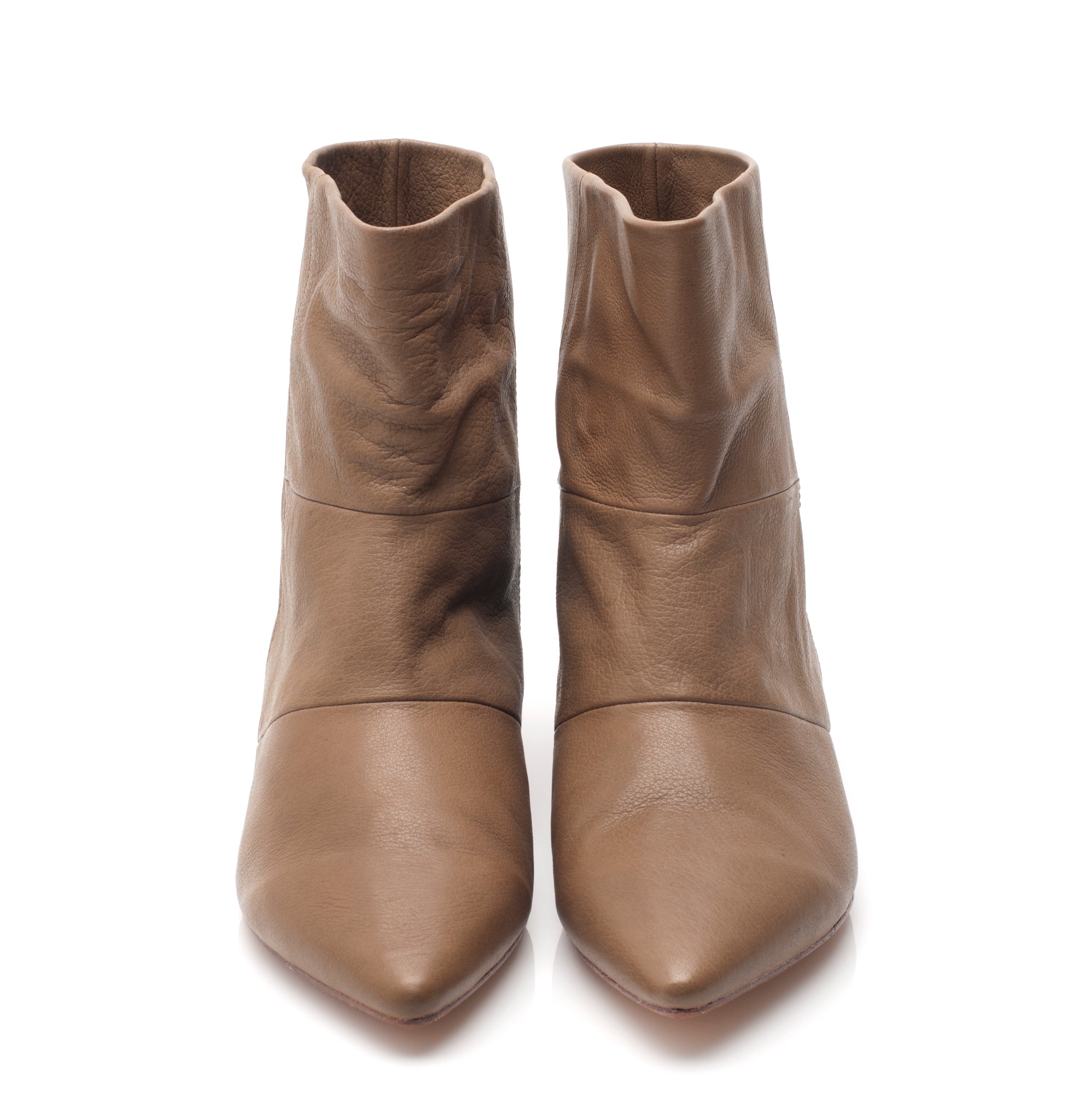 5036 leather boots; khaki
