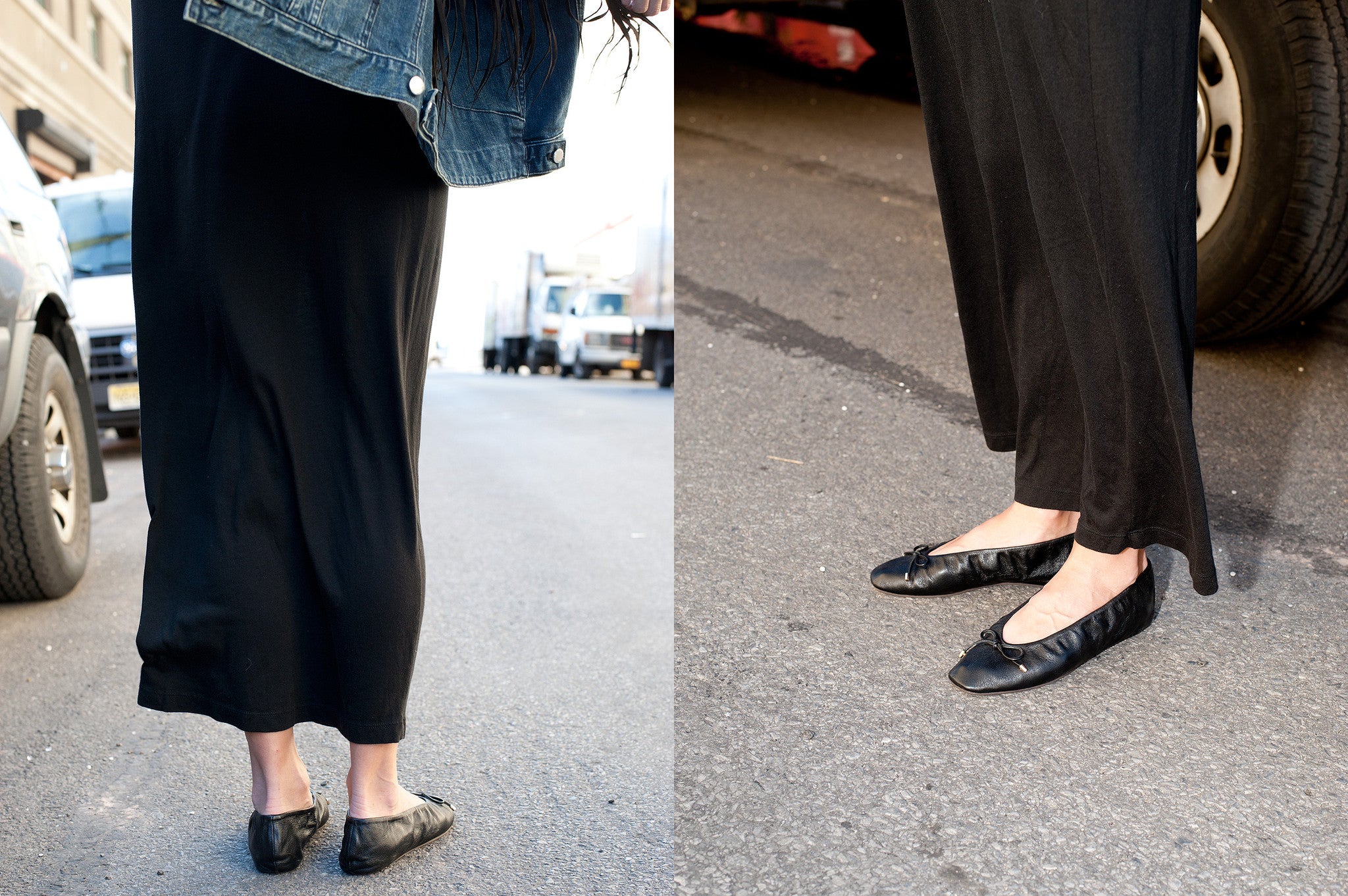 K329 leather loafers; black