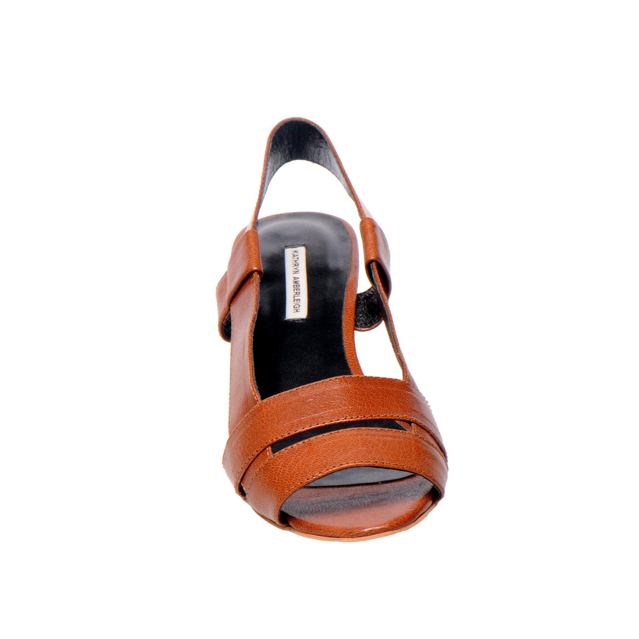 3031 leather slingbacks; oak
