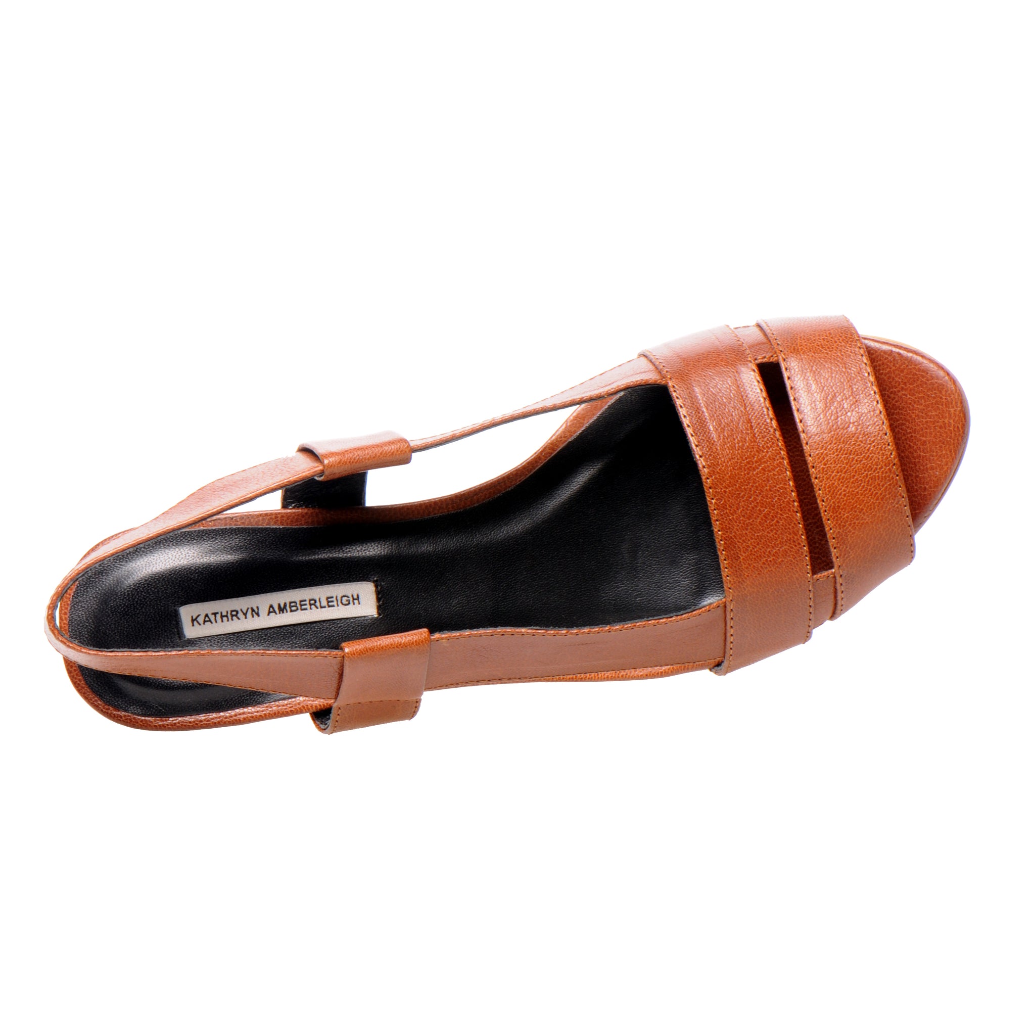 3031 leather slingbacks; oak