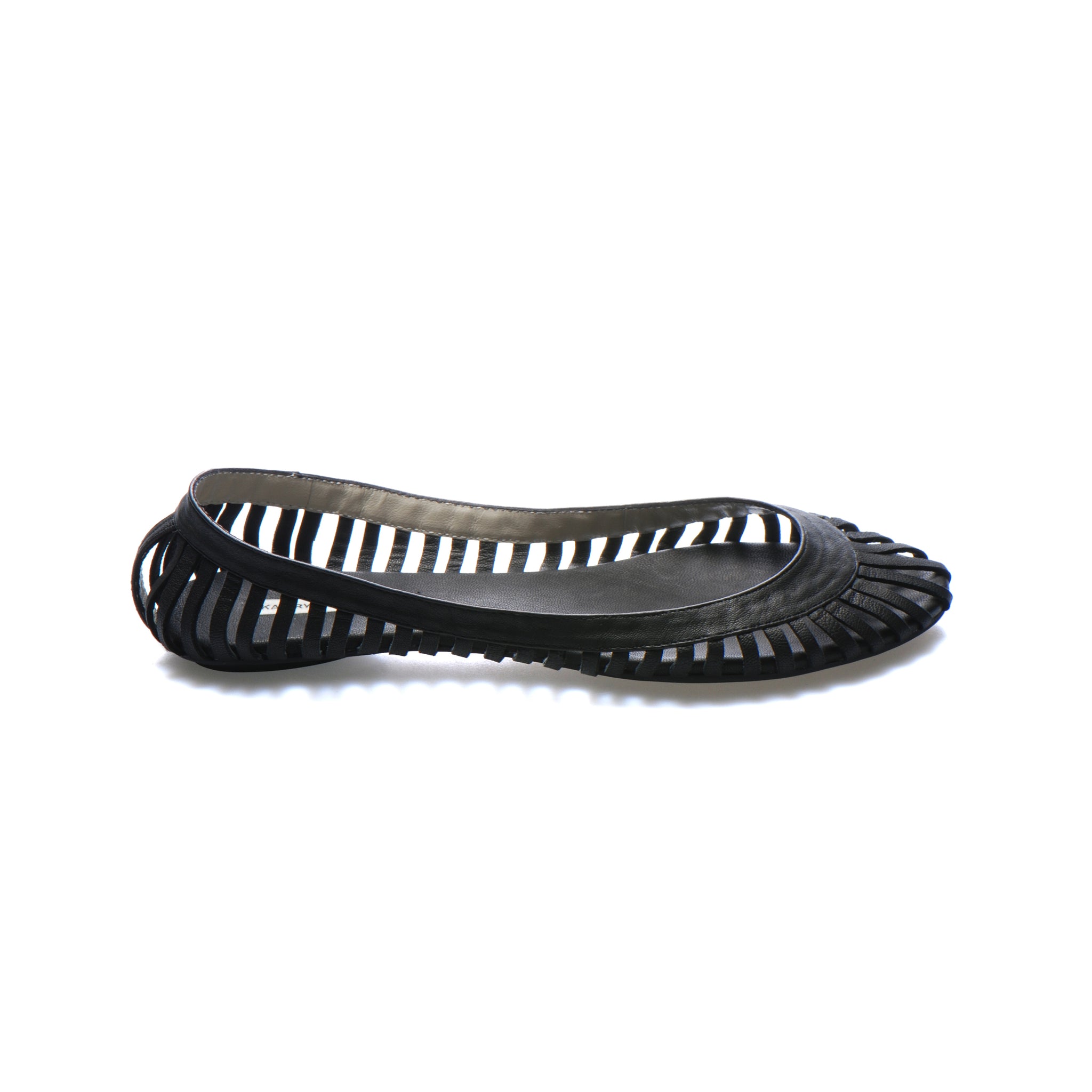 3044 lambskin loafers; black