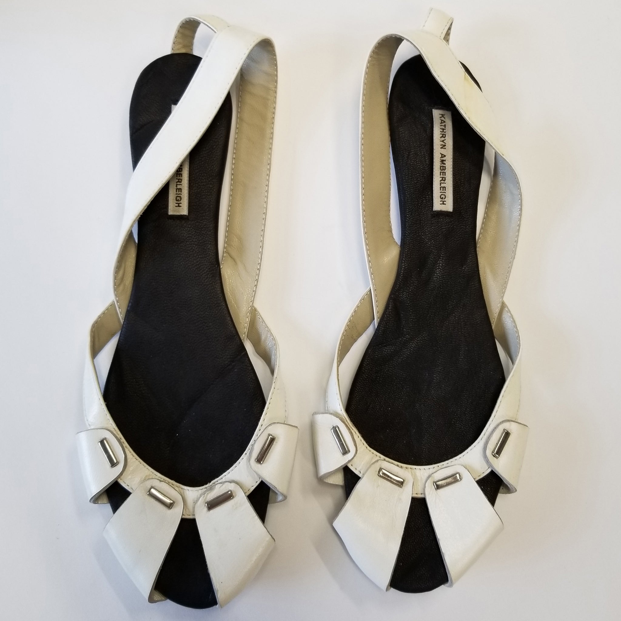 3045 lambskin loafers; white
