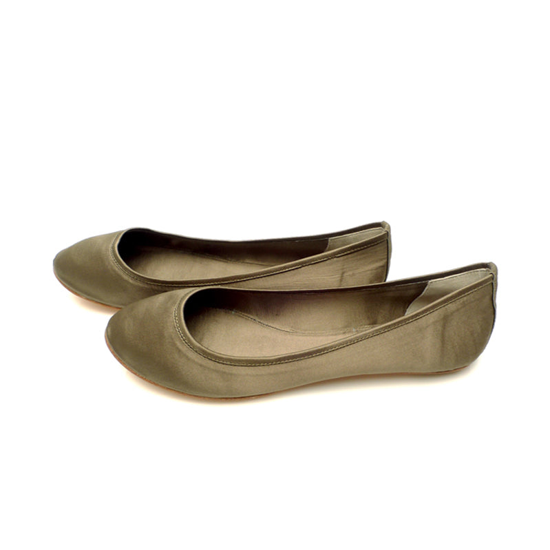 3060 silk flats; olive