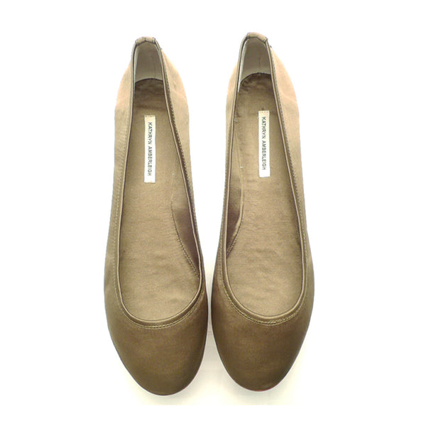 3060 silk flats; olive