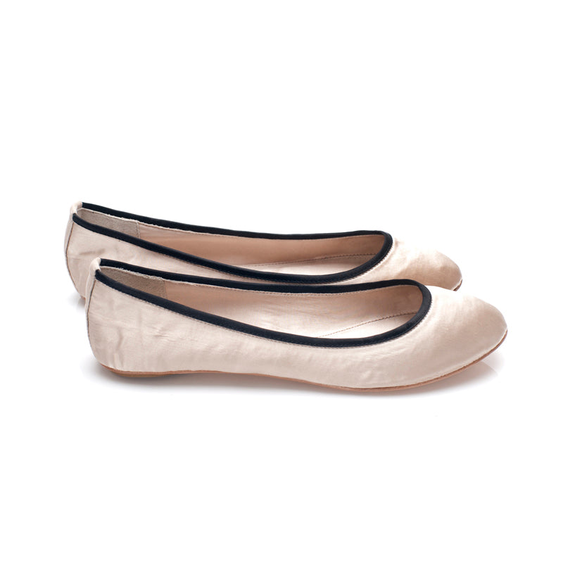 3060 silk flats; pearl