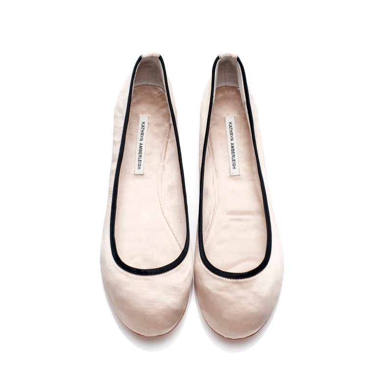 3060 silk flats; pearl