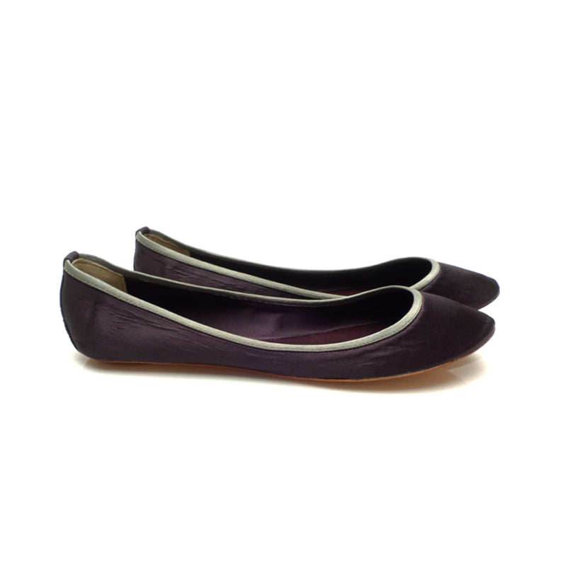 3060 silk flats; plum