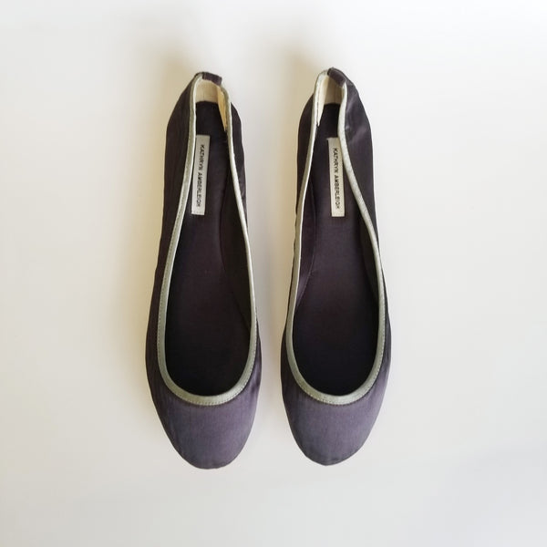 3060 silk flats; plum