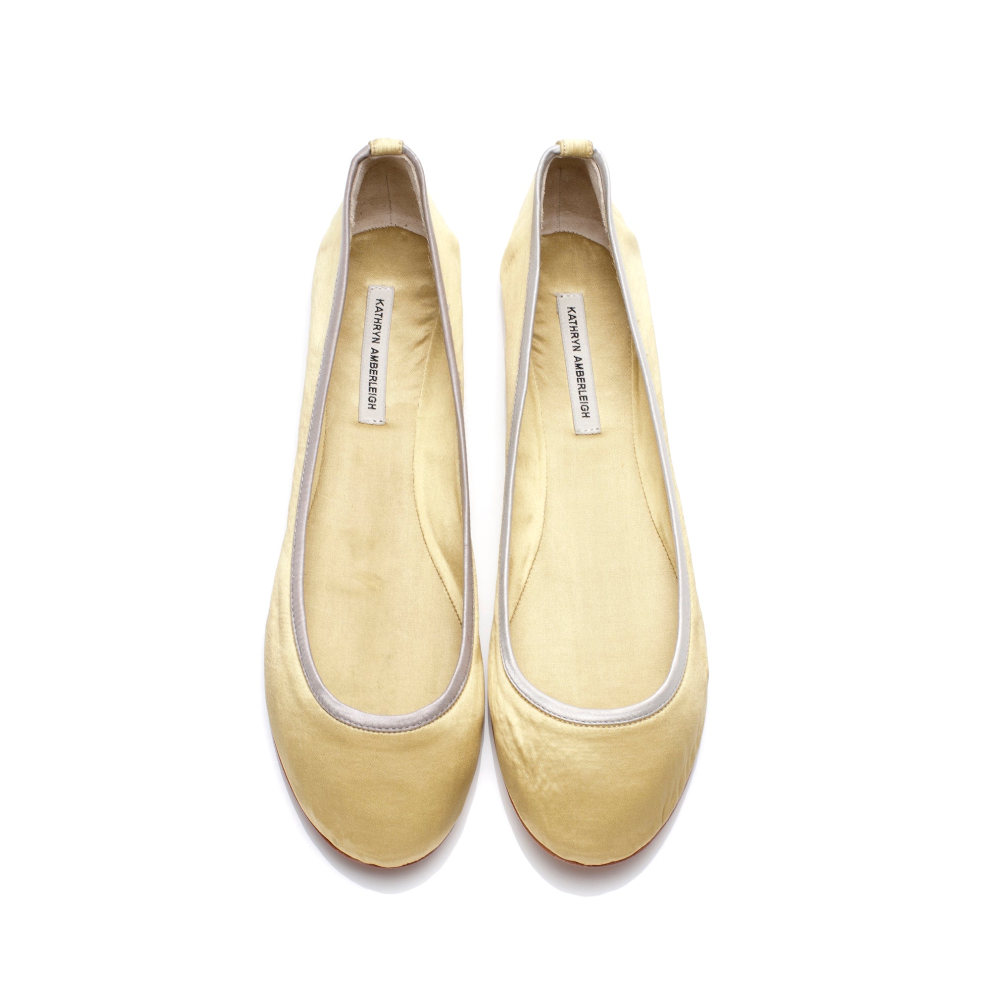 3060 silk flats; yellow
