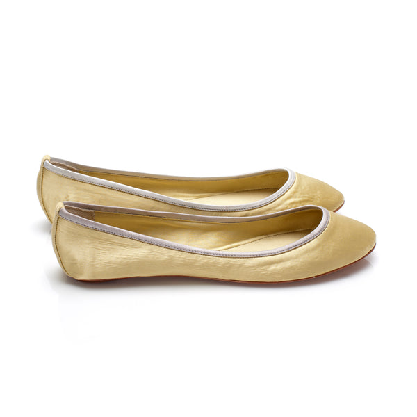 3060 silk flats; yellow