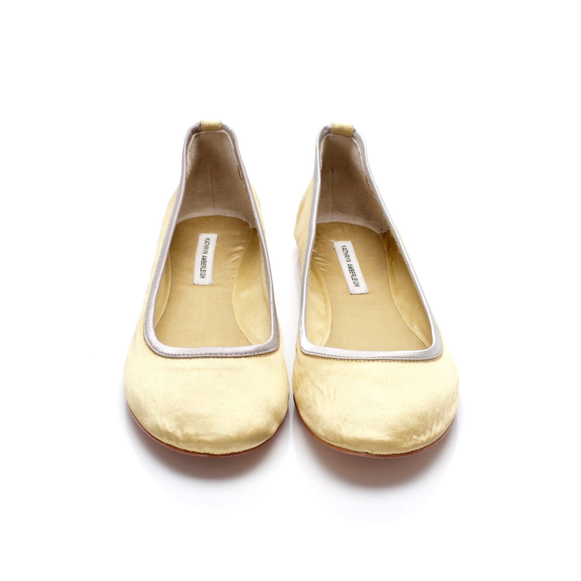 3060 silk flats; yellow