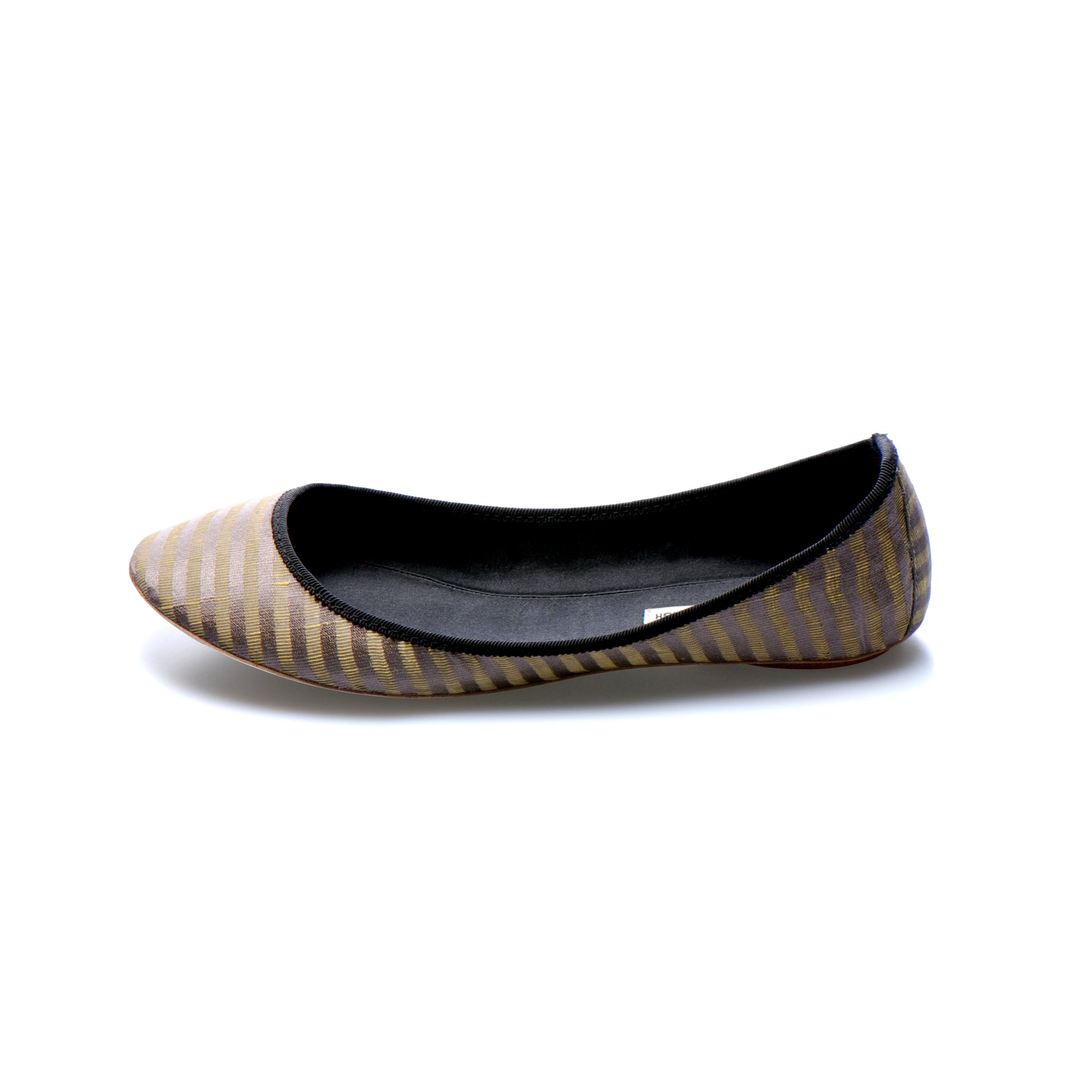 3061 silk flats; lilac stripe