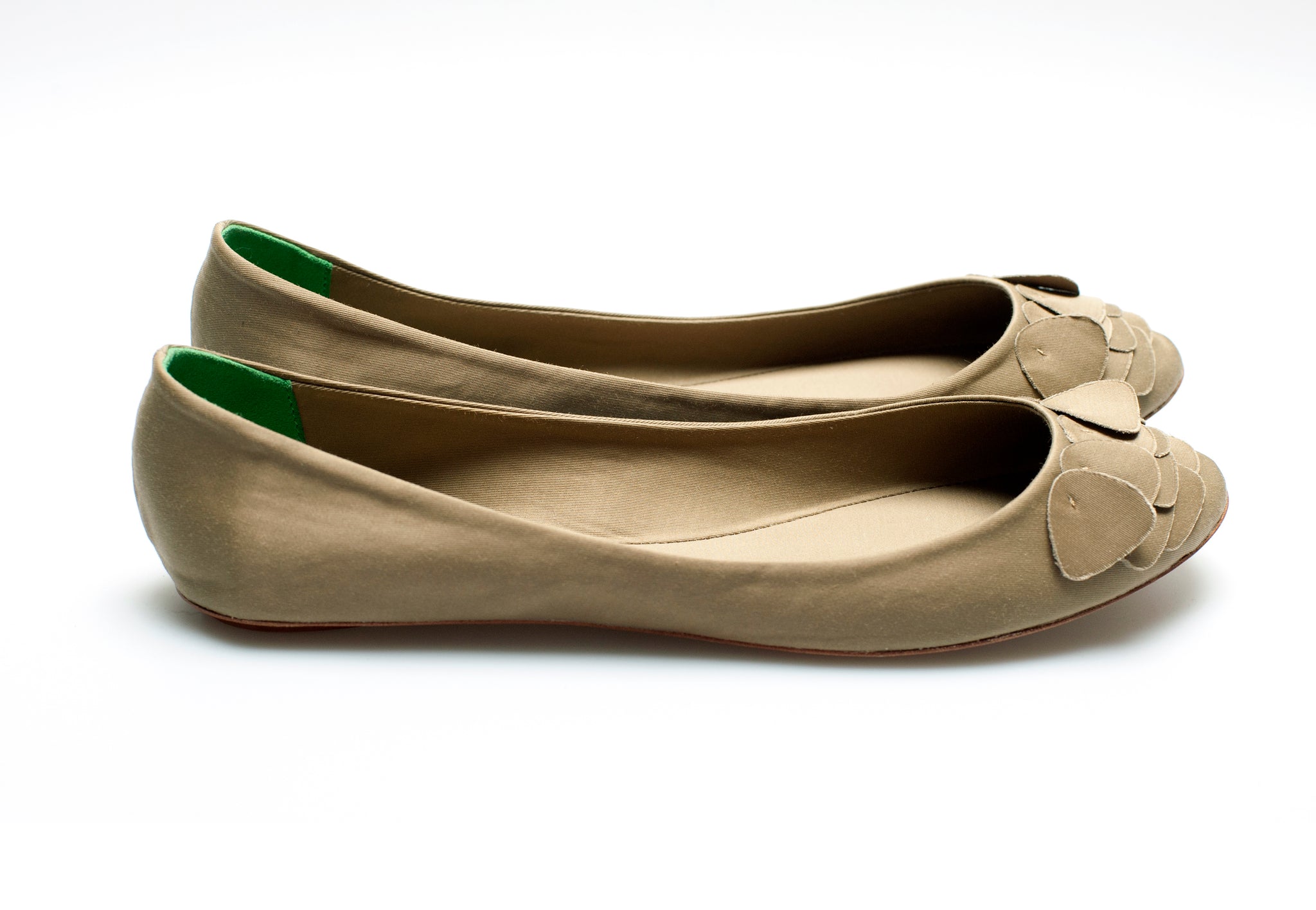 3063 silk flats; camel