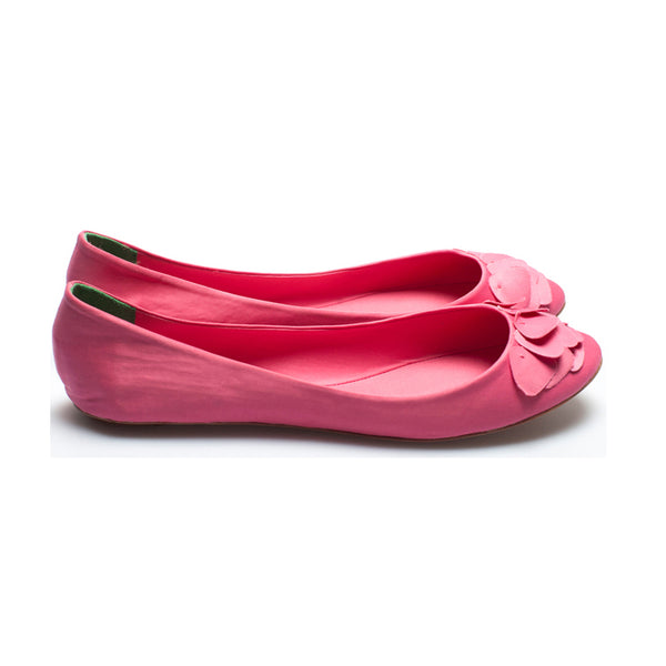 3063 silk flats; pink