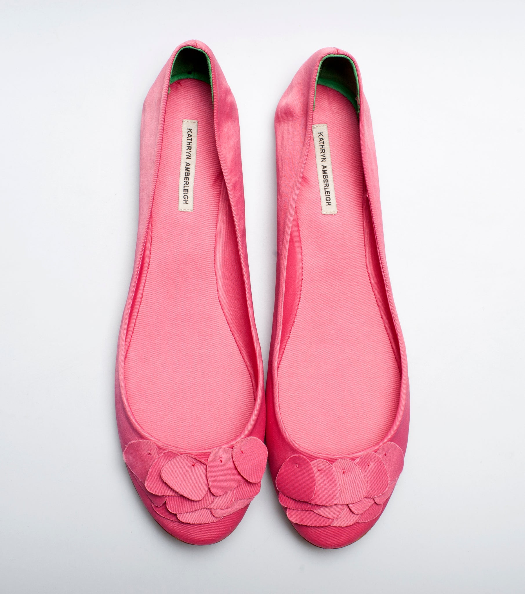 3063 silk flats; pink