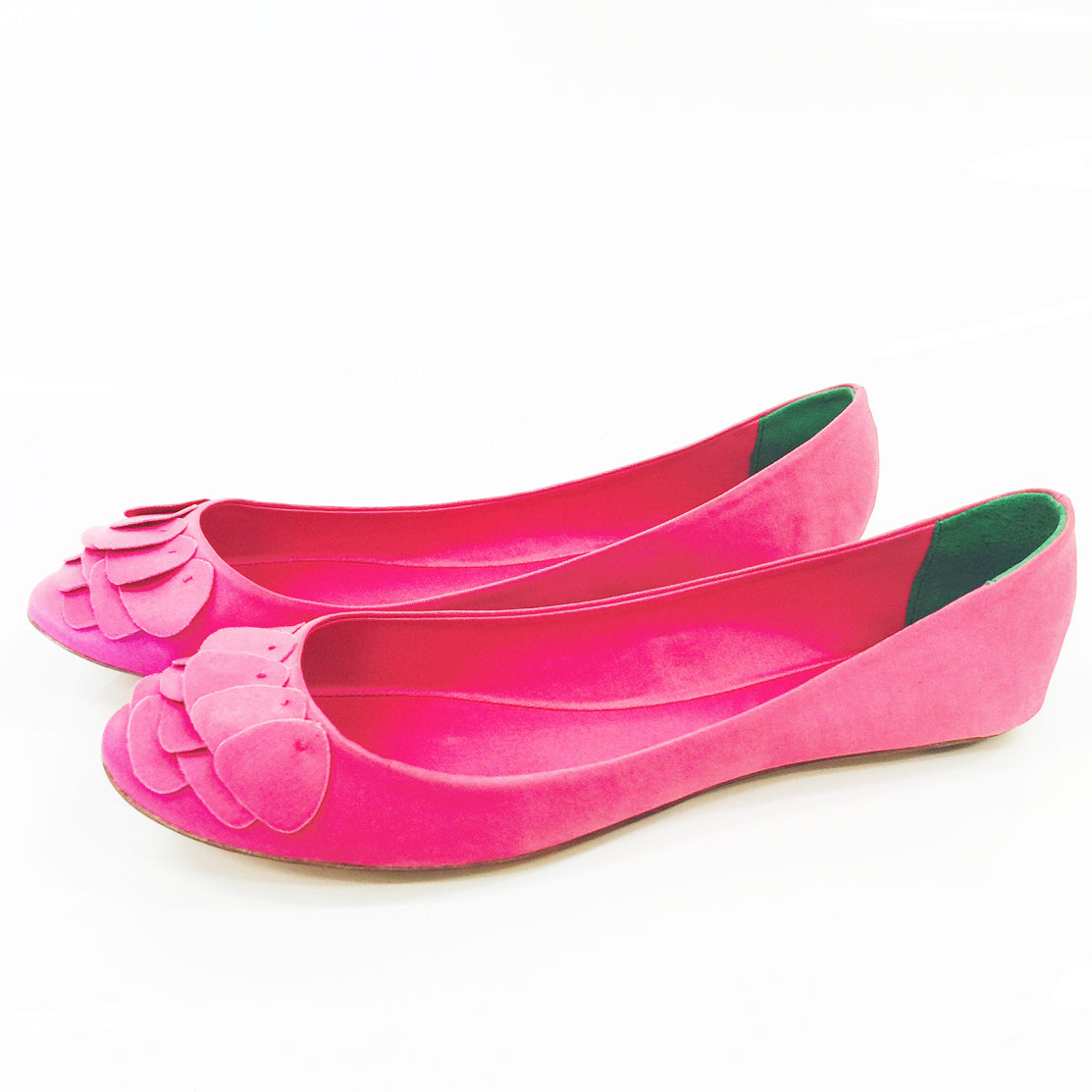 3063 silk flats; pink