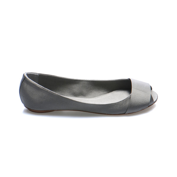 3064 silk flats; grey