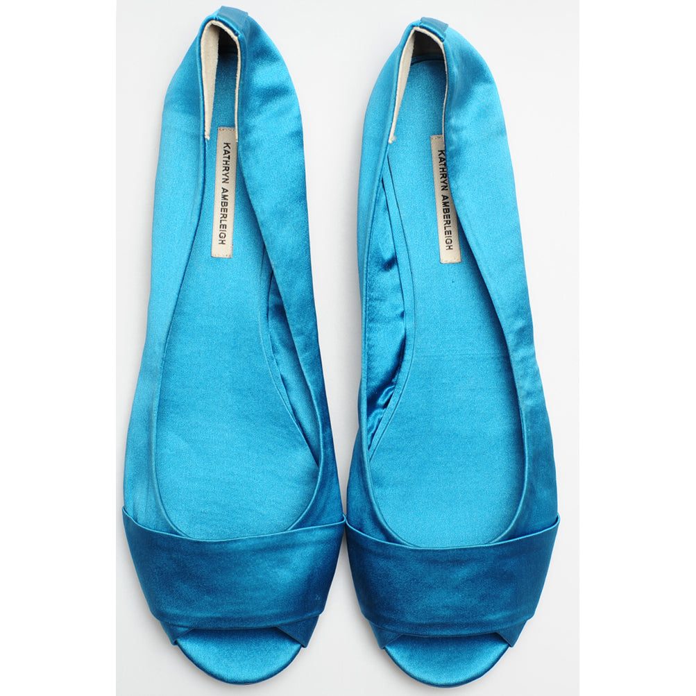 3064 silk flats; pacific