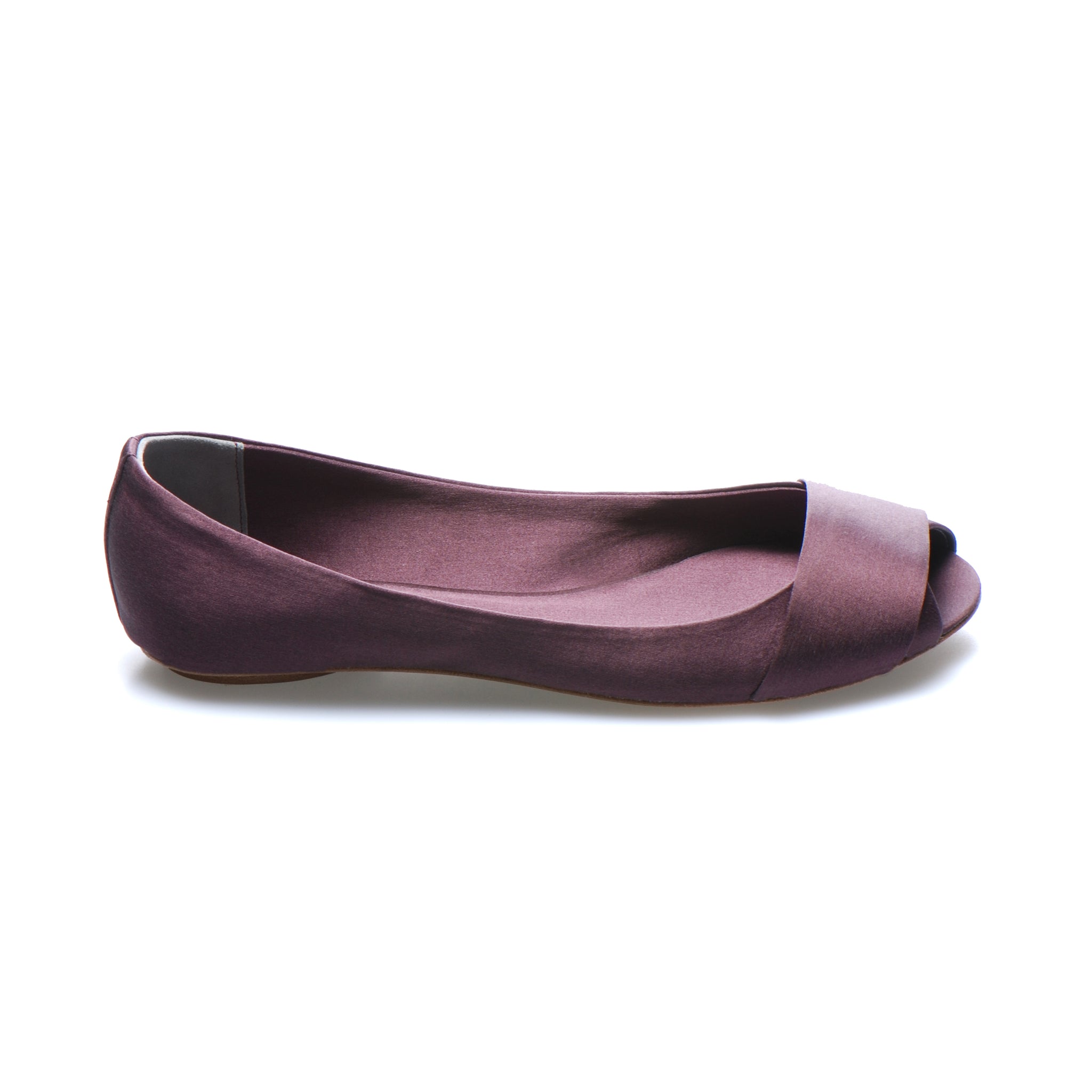 3064 silk flats; purple