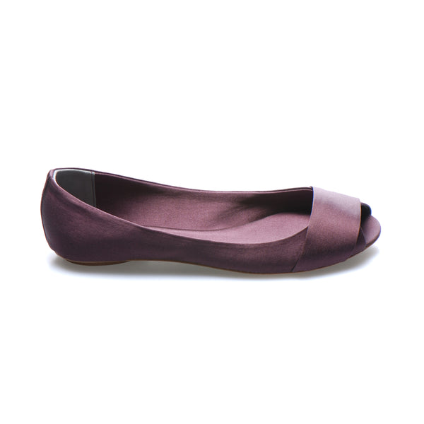 3064 silk flats; purple