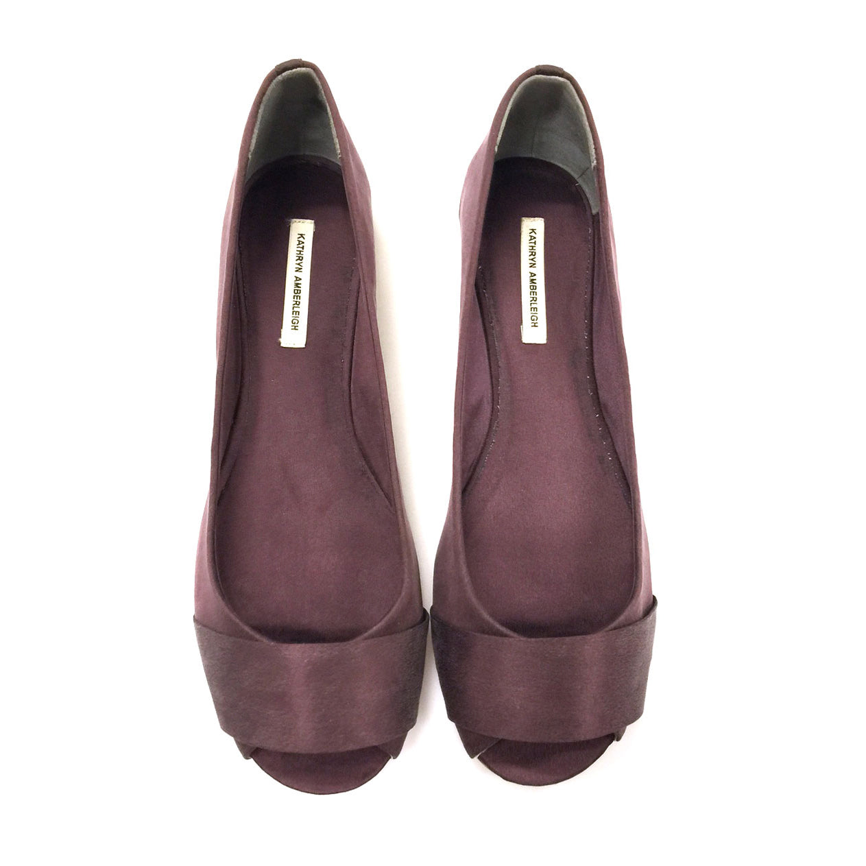 3064 silk flats; purple